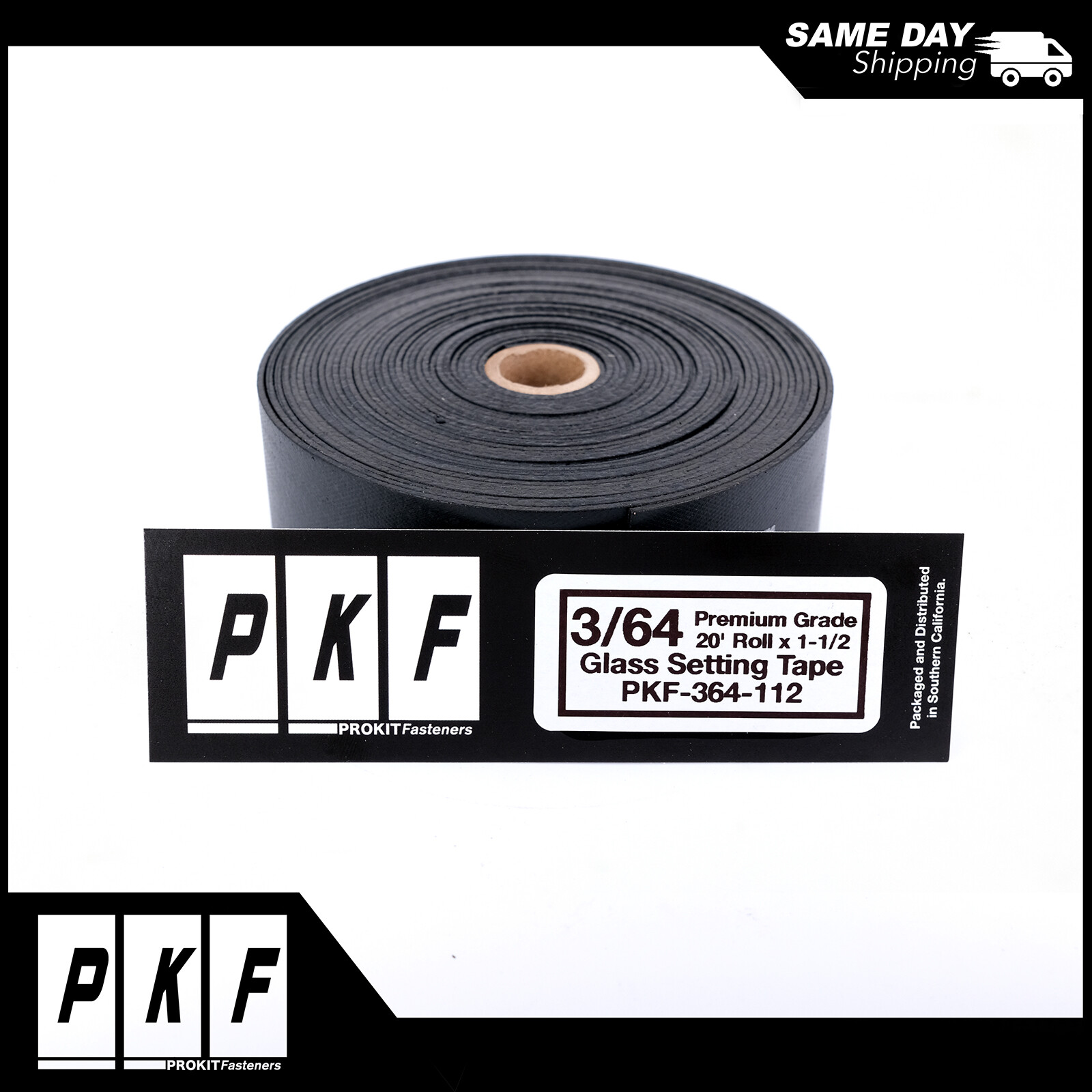 3/64" Auto/Truck Glass Setting Tape 20' Foot Roll
