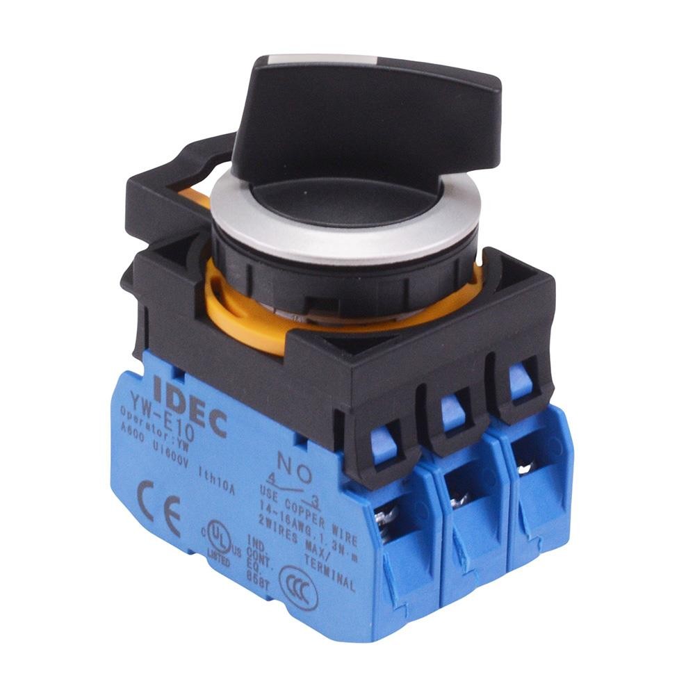 IDEC Cw Séries 3 Position 22.3mm Métallique Sélecteur Interrupteur 3NO IP65