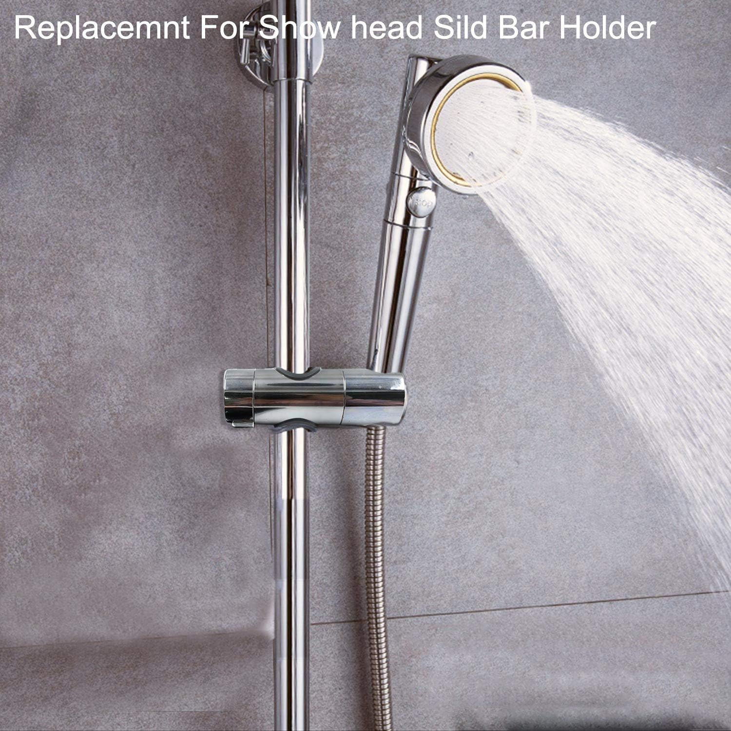 Universal Adjustable Shower Head Holder Slide Bar Bracket Replacement for Slide