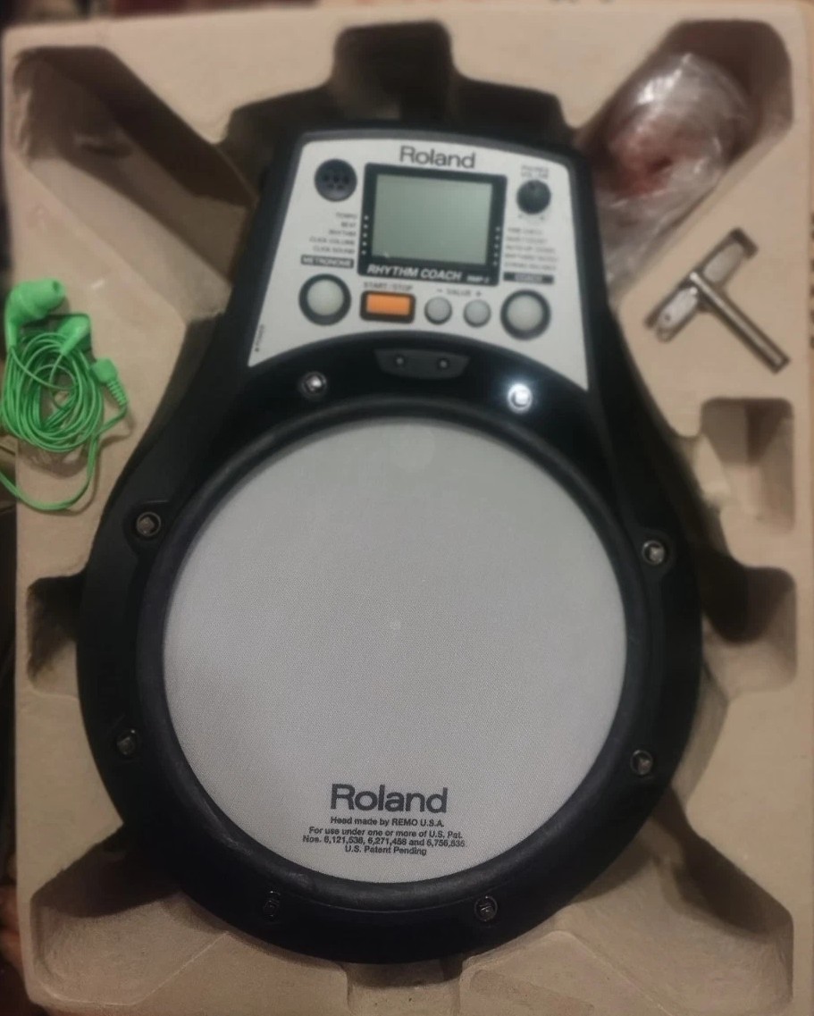 ROLAND Rhythm Coach RMP-3 (Electronic Drum) +Manual In Original, Worn Box fr/shp