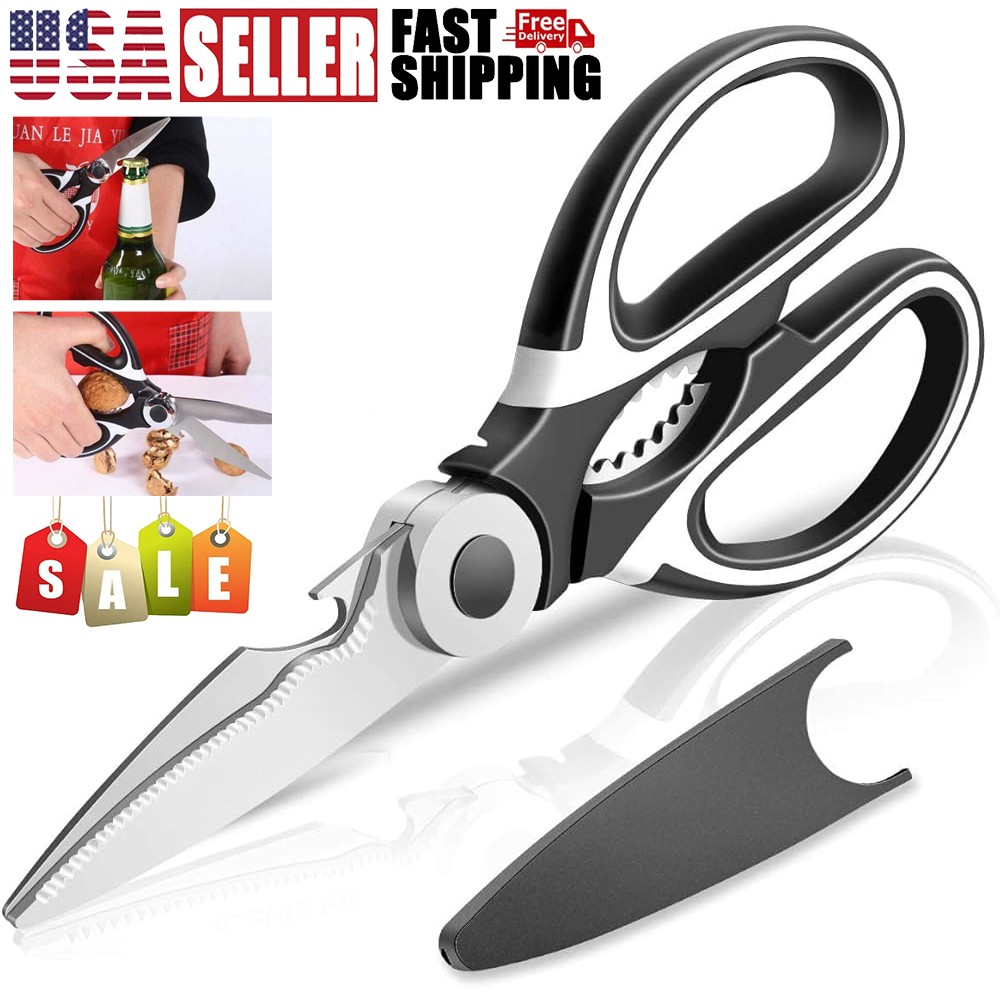 1/2pcs Kitchen Shears Heavy Duty Utility Stainless Steel All Purpose Ultra Sharp
