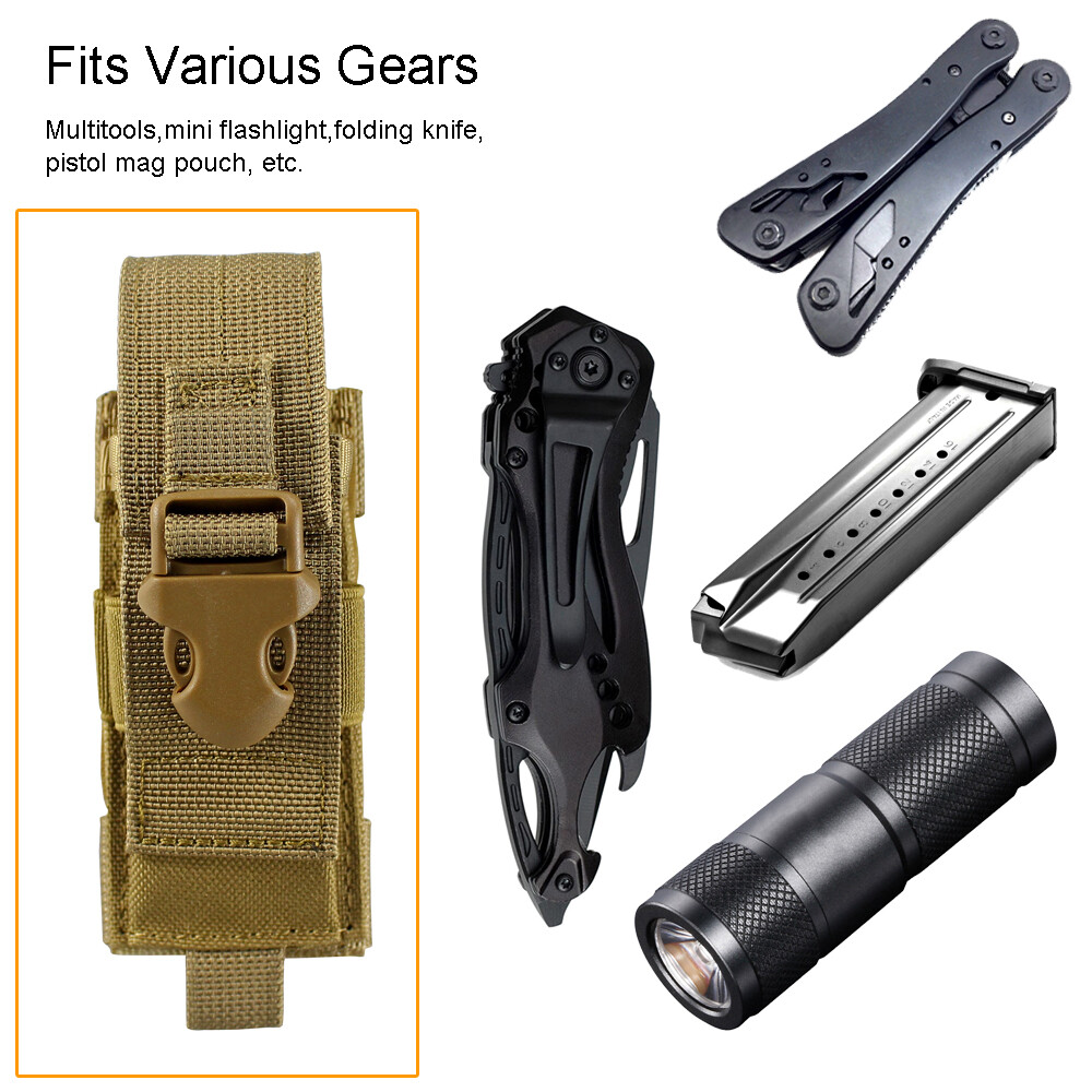 Tactical Molle Tools Pouch Holster for Knife Flashlight Backpack Attchment Pouch
