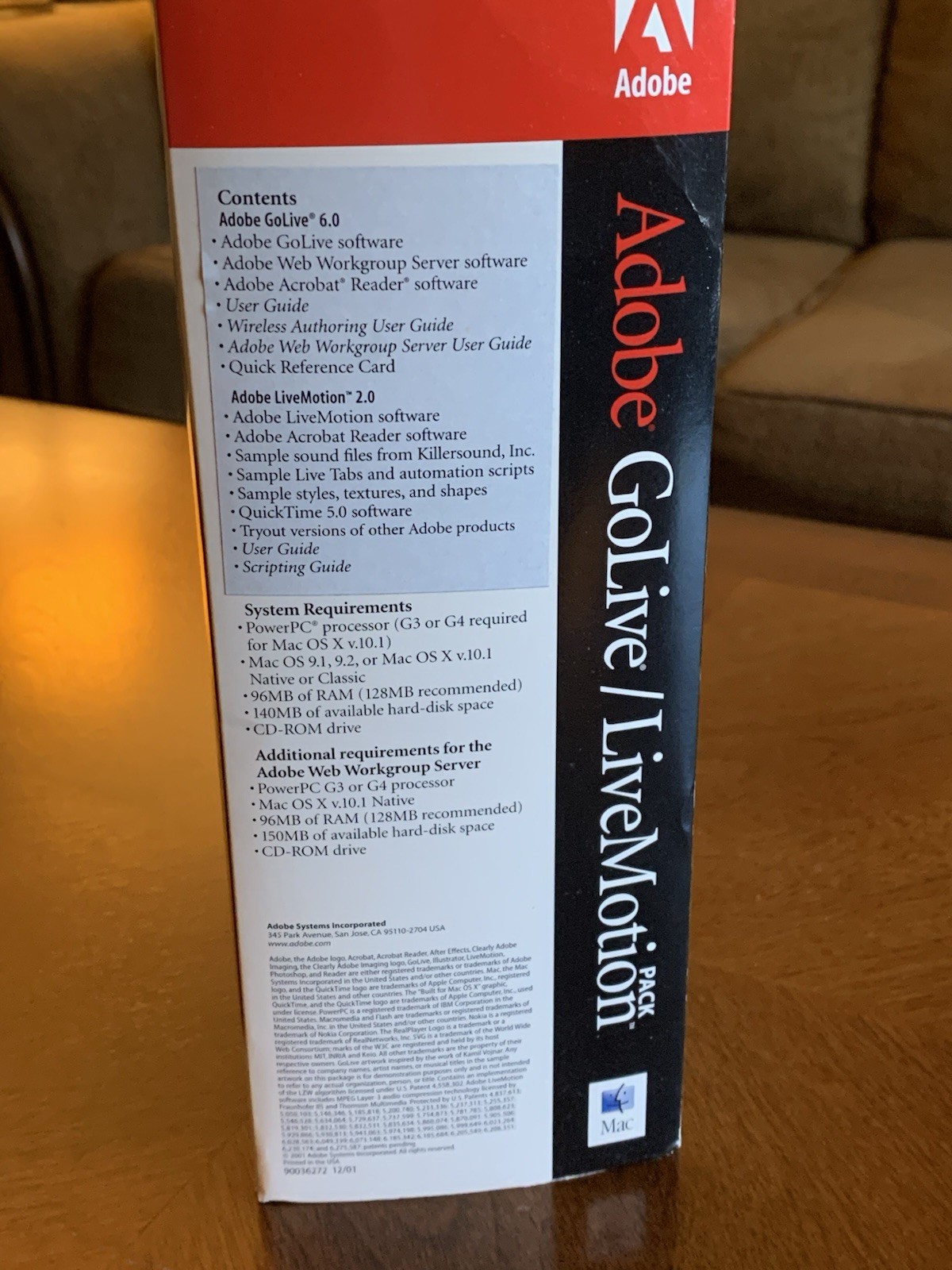 Adobe GoLive 6.0 & Live Motion 2.0 FULL VERSION For MAC NO SUBSCRIPTION!