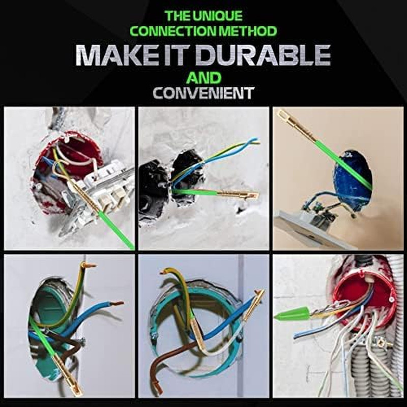 14FT Fiberglass Running Electrical Wire Glow Rods Wire Pulling with 8 Different