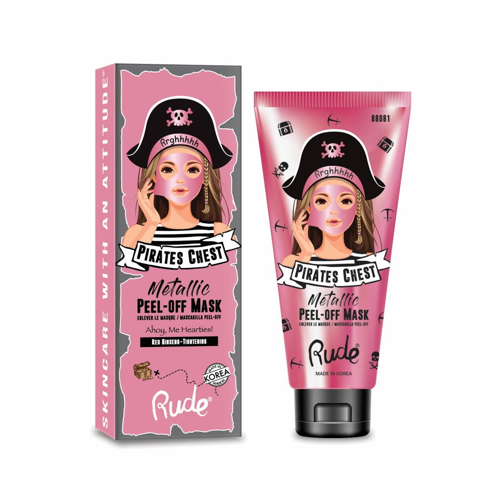 Pirate's Chest Metallic Peel-off Mask Ahoy, Me Hearties