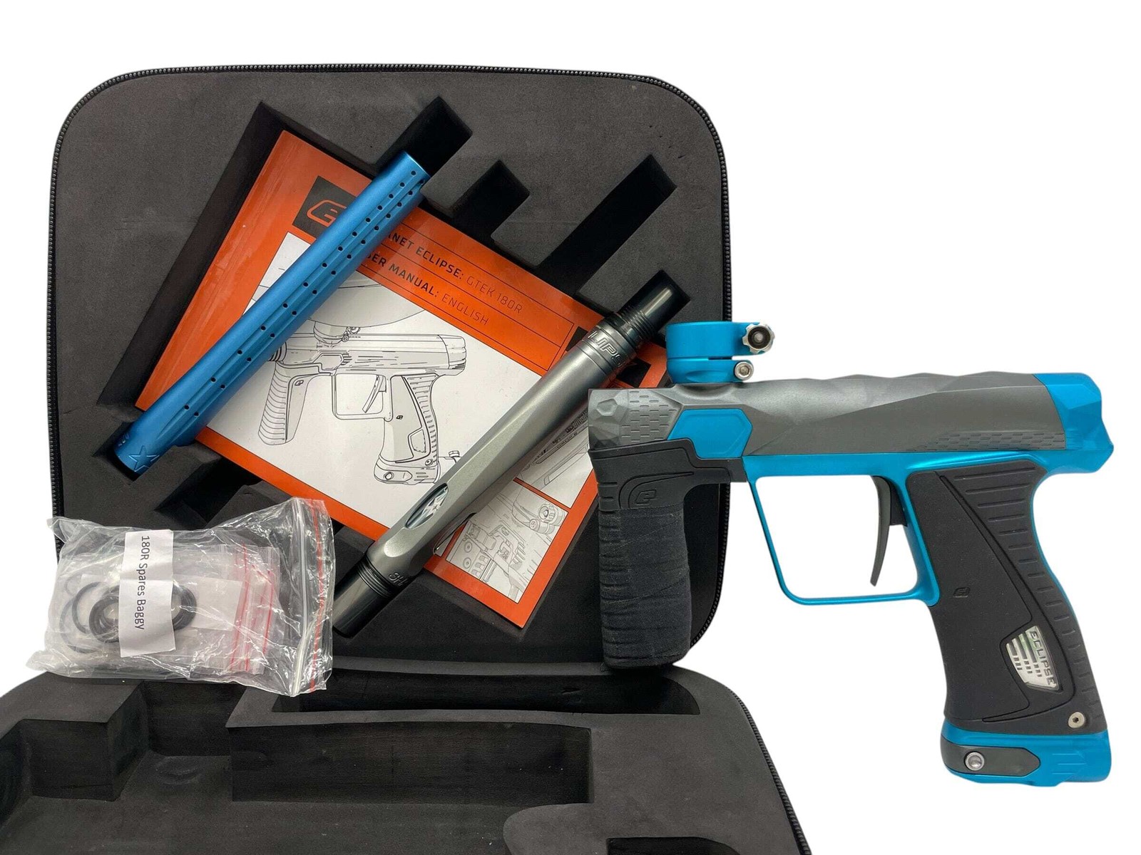 Planet Eclipse Infamous Diamond Skull GTEK 180R Grey/Teal Paintball Gun