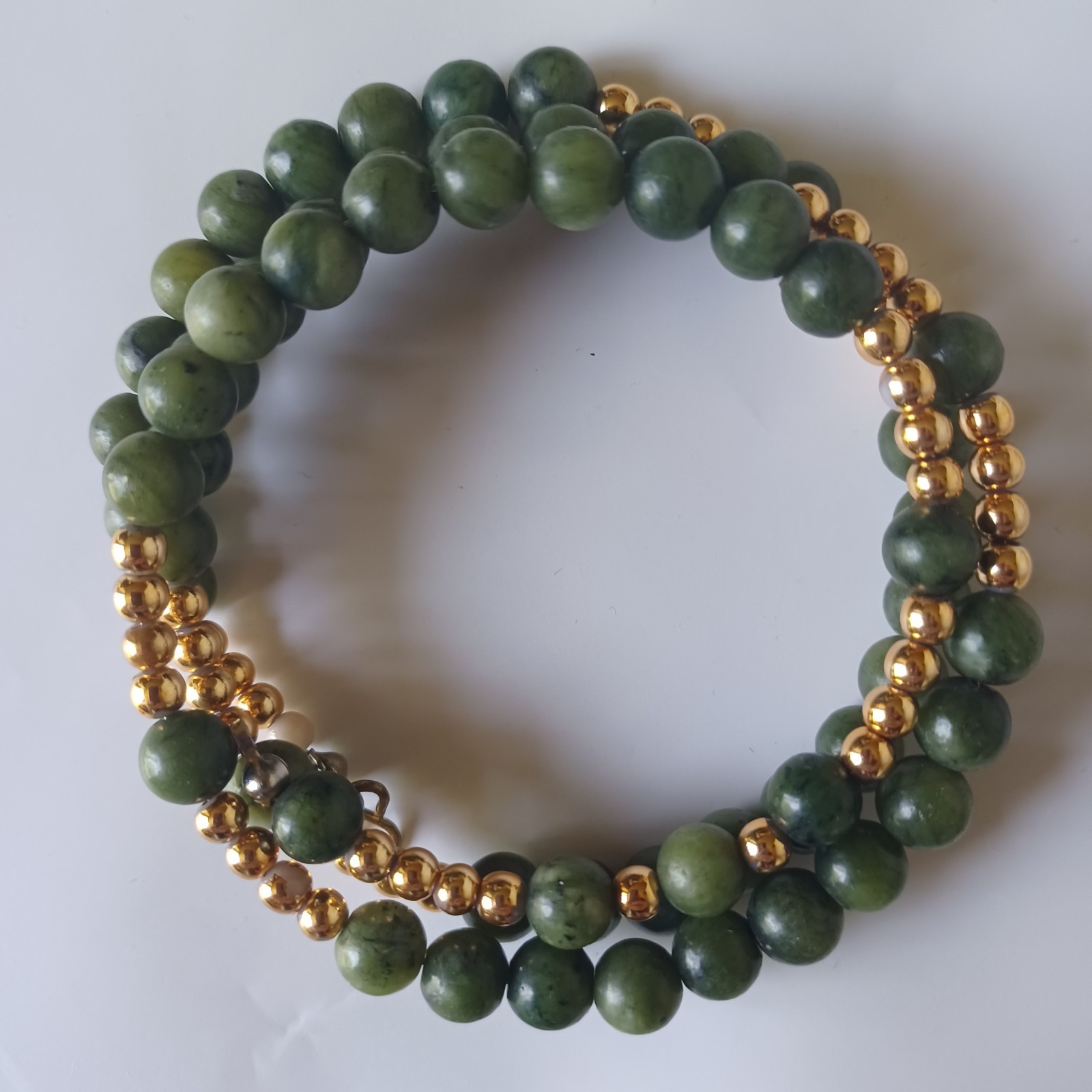 Prehnite Wire Wrap Bracelet