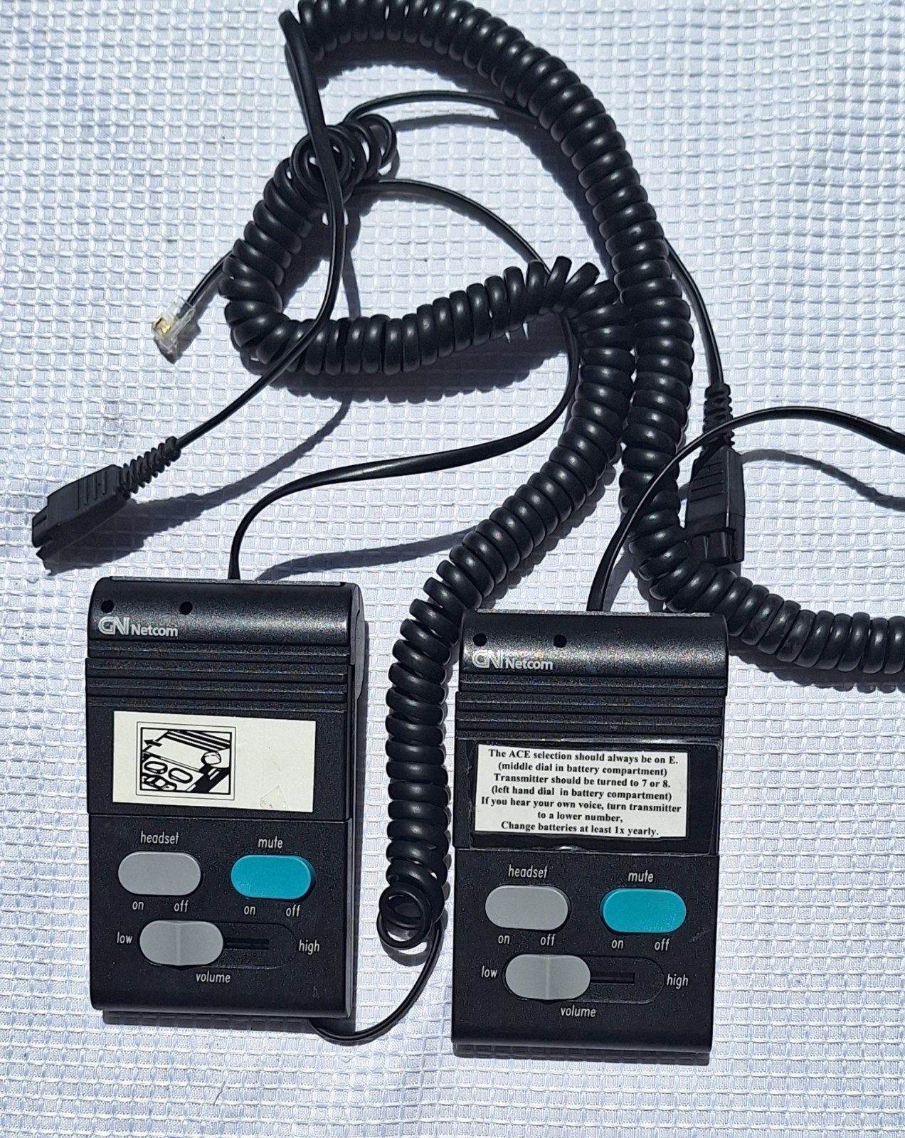 Two GN Netcom MPA II Multi Purpose Headset Amplifier Unit 4068011-C Untested