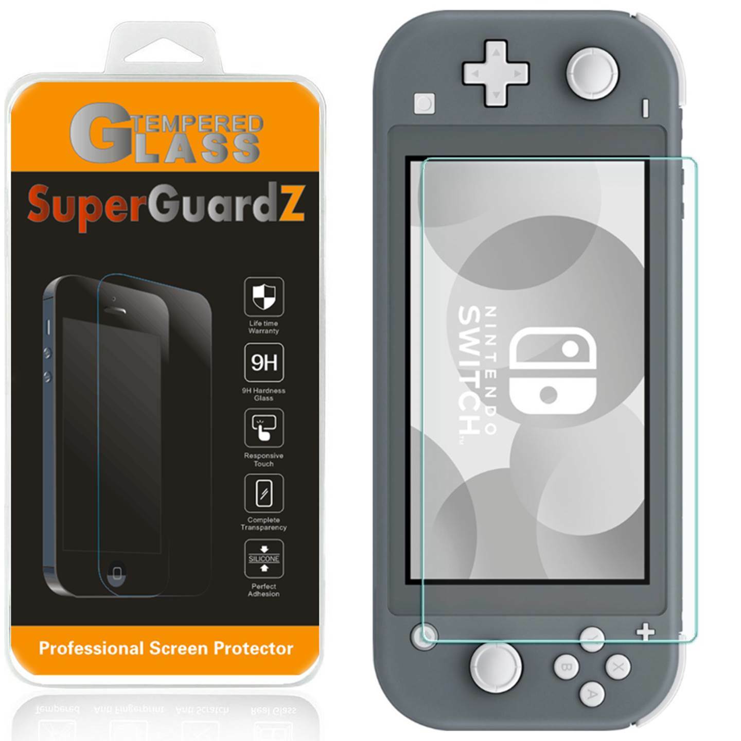 SuperGuardZ Tempered Glass Screen Protector Guard Saver For Nintendo Switch Lite