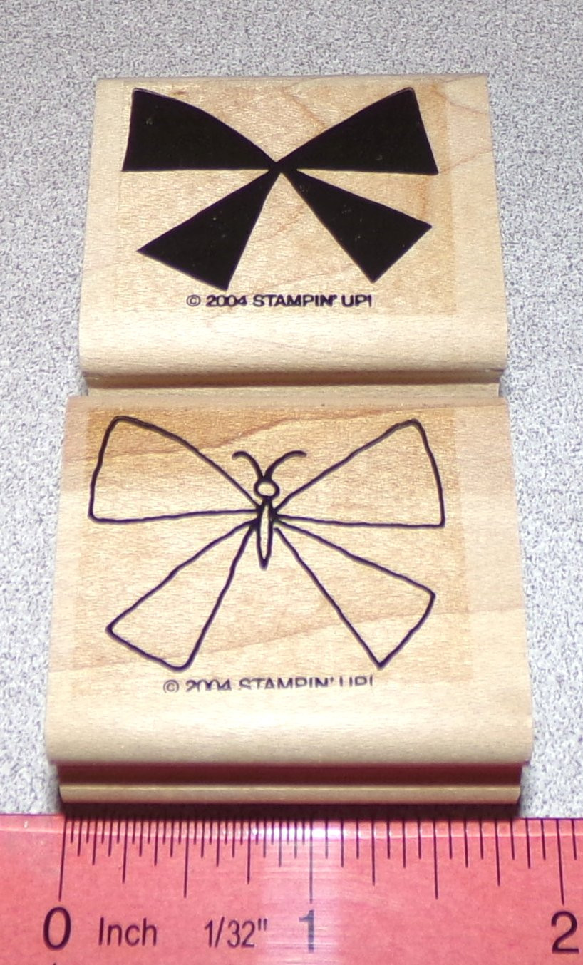 Butterfly Bug Insects Stamps Two Step Stamping by Stampin Up Shapes & Shadows