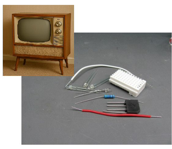 Tablebus Kit TV SFX Make your Plasticville model  house look like the TV is on