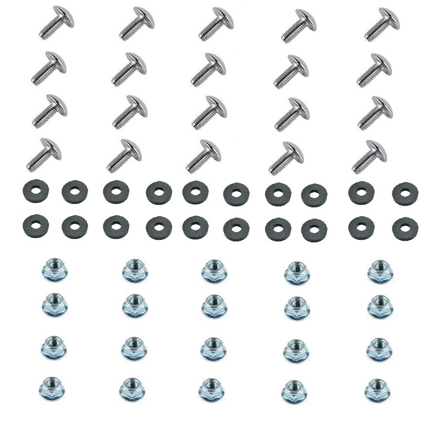 ATV Quad Plastic Body Fender Set of 20 - Bolt, Washer, Nut Kit 50 70 90 110 125