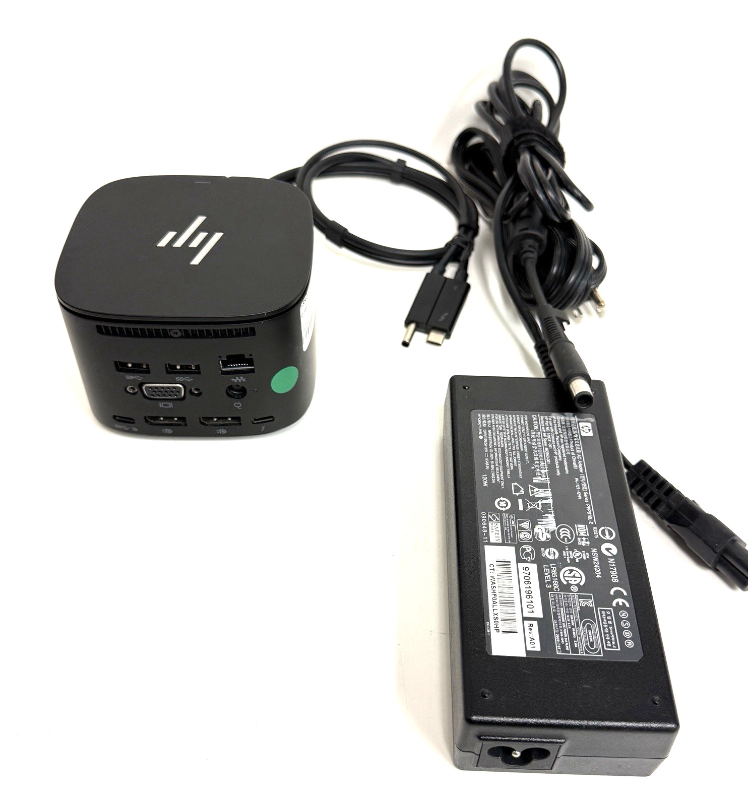 HP Thunderbolt 120W G2 Docking Station HSN-iX01 with 120w AC Adapter