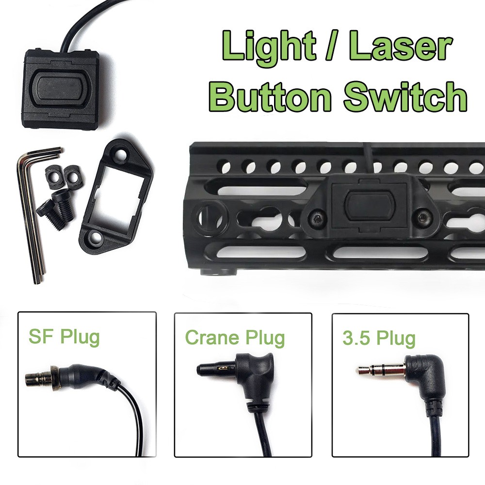Tactical Button Switch Light Switch for M300 M600 Flashlight / Airsoft Laser Box