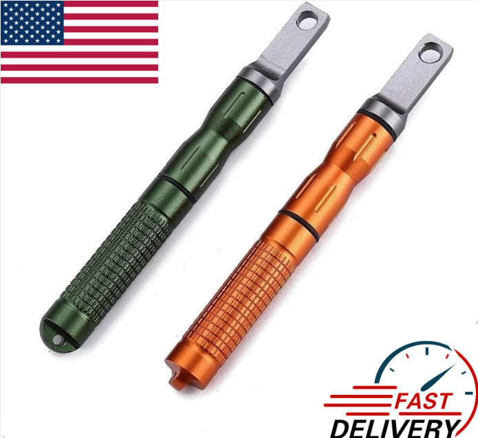 2PCS Compact Fire Starter—Ferro Rod Flint Striker for EDC, Camping & Survival.