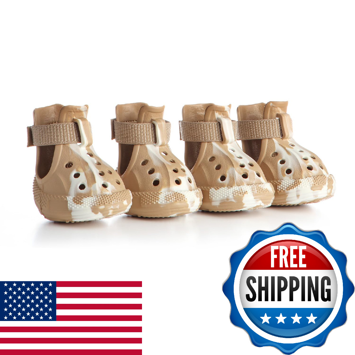 AOKOWN Dog Shoes for Hot Summer Pavement, Dog Shoes for Small Dogs, Waterproof D