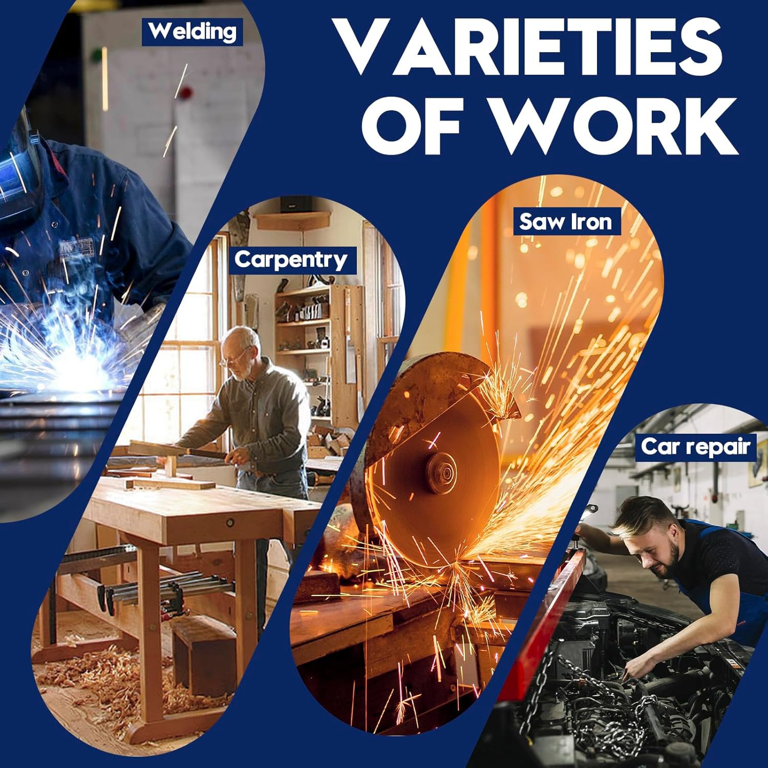 Welding Jacket Split Leather Sleeves | Premium Flame Resistant Cotton Body Welde