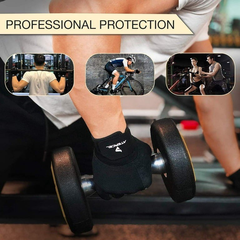 ATERCEL Workout Gloves Unisex Exercise Gloves for Weight Lifting, Size Small