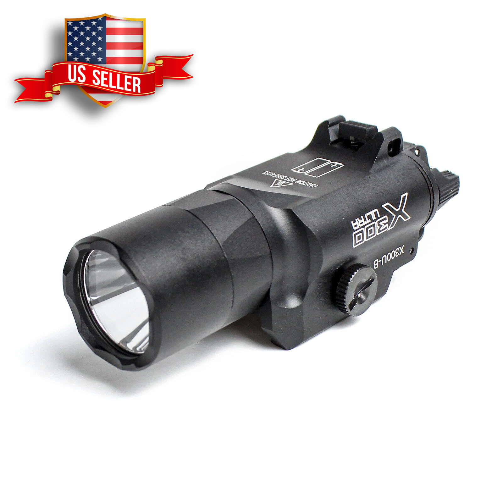 X300U-B Ultra Weapon Light Clone High Output 600 Lumens LED Pistol Light Black