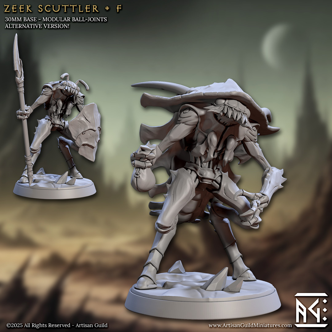 Zeek Scuttler - Insectoid Trader Guard - Artisan Guild - Dungeons and Dragons