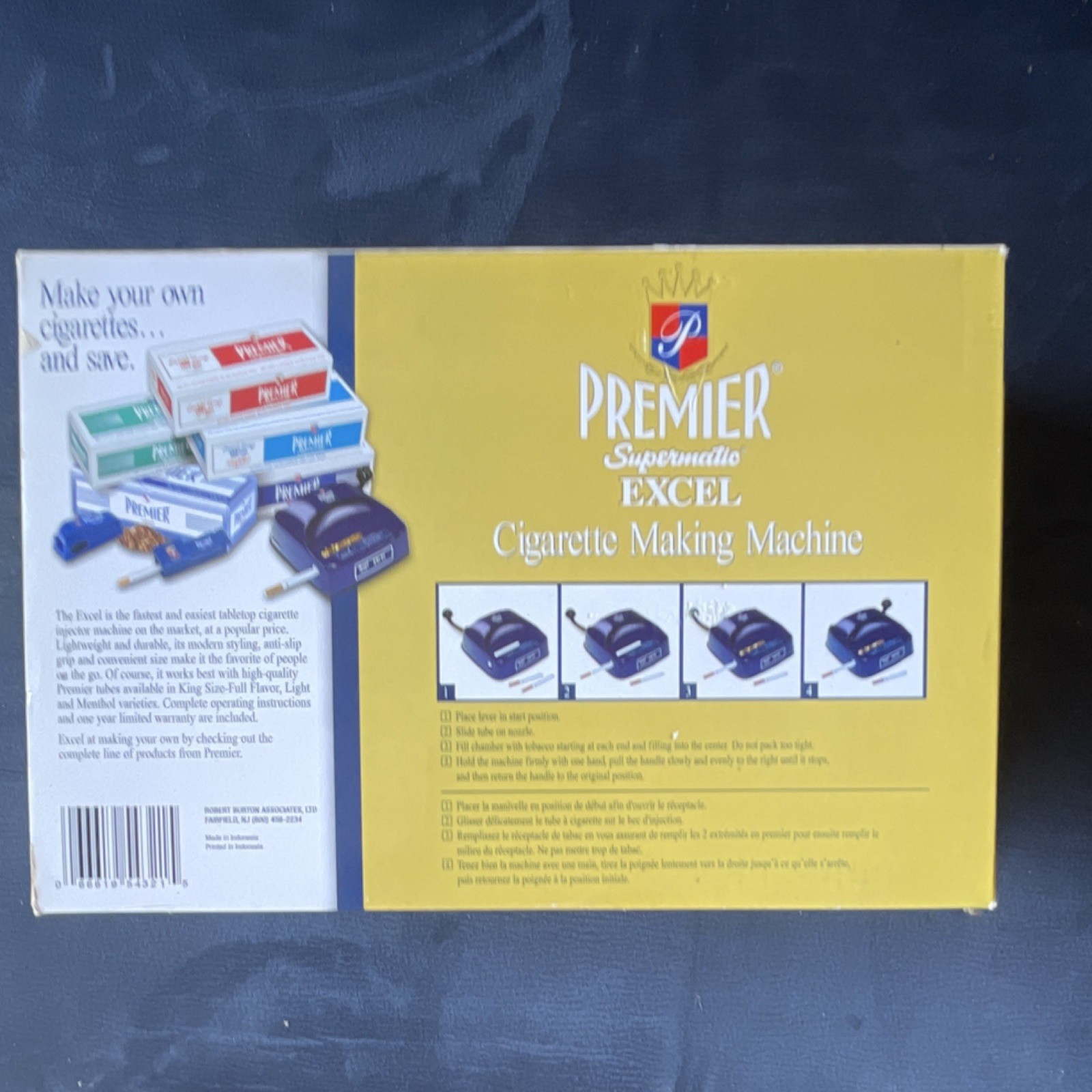 Premier Supermatic Excel Tabletop King Size Cigarette Making Machine