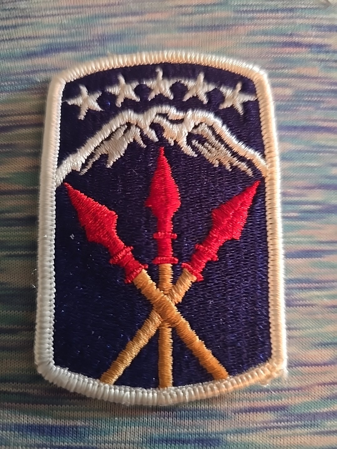 Vintage U.S. Army's 593rd Expeditionary Sustainment Patch (A1)