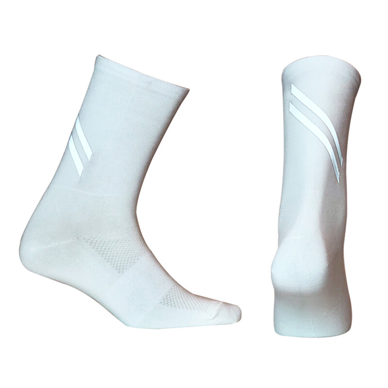 Pro Cycling Socks Mens Womens Riding Sport Ankle Socks Bicycle XC MTB BMX White