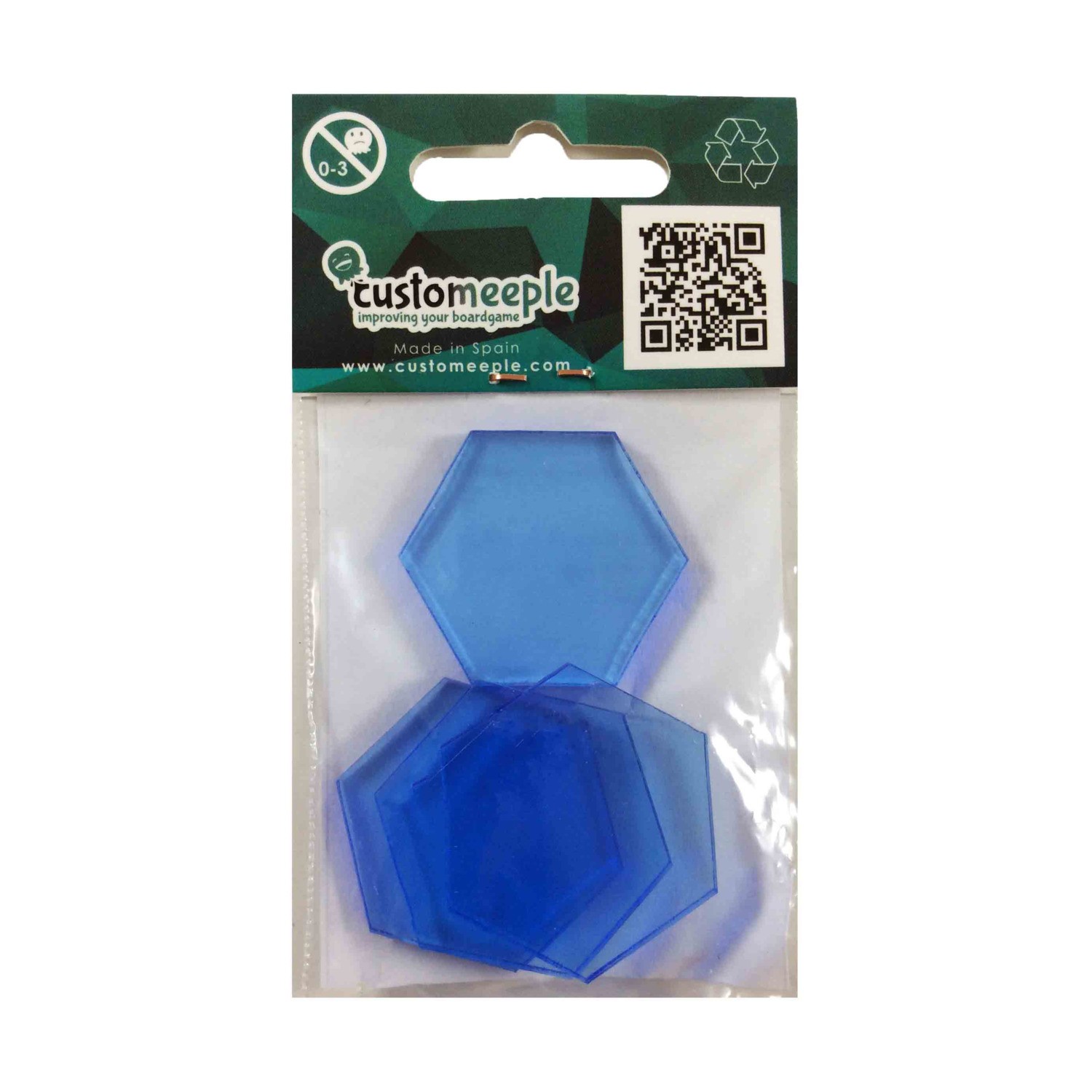 Customeeple Bases, Tops & Overlays 30mm Acrylic Bases - Blue New