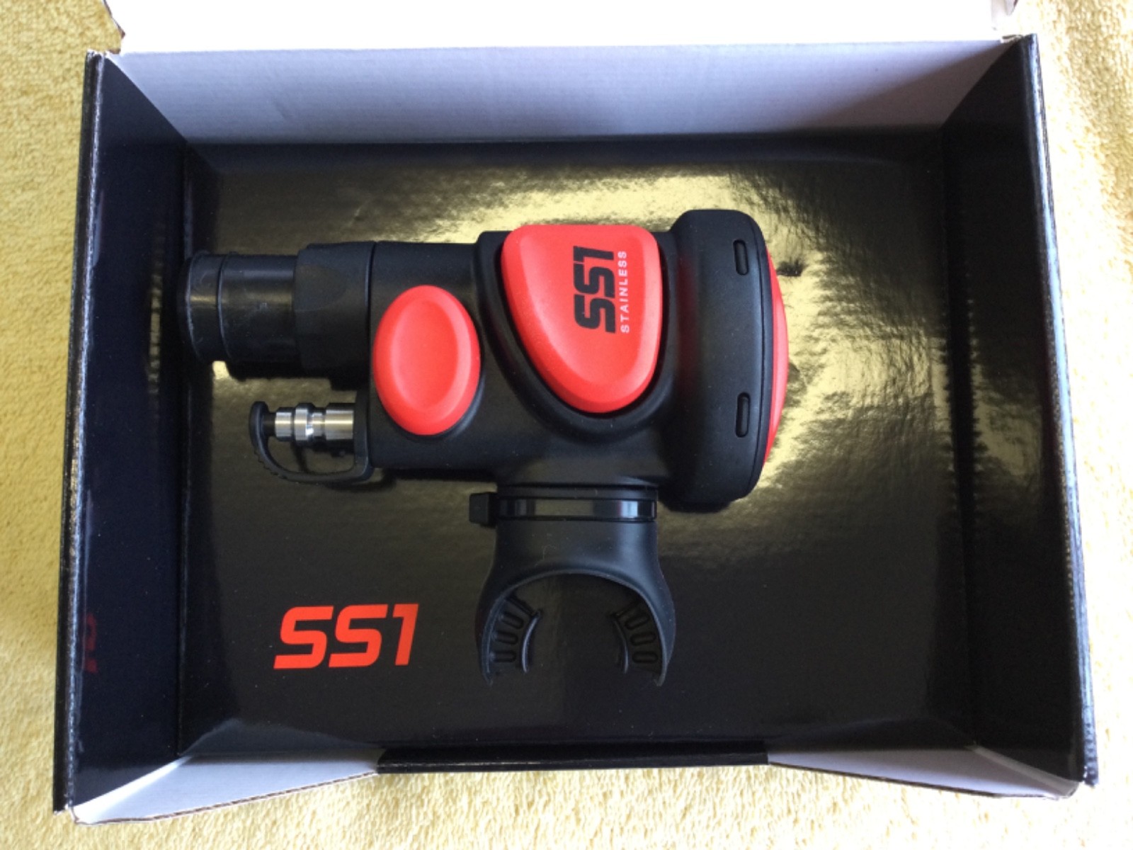 ATOMIC AQUATICS SS1 Safe Seconds Octo Regulator Red Scuba Diving Octopus