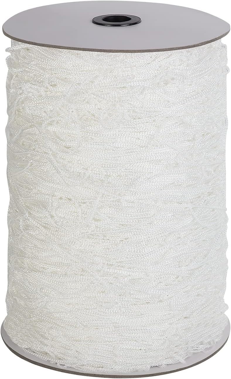 PullyBuy Soft Mesh Nylon Trellis Netting Roll - 5 x 350 ft 5 x 350 ft, White