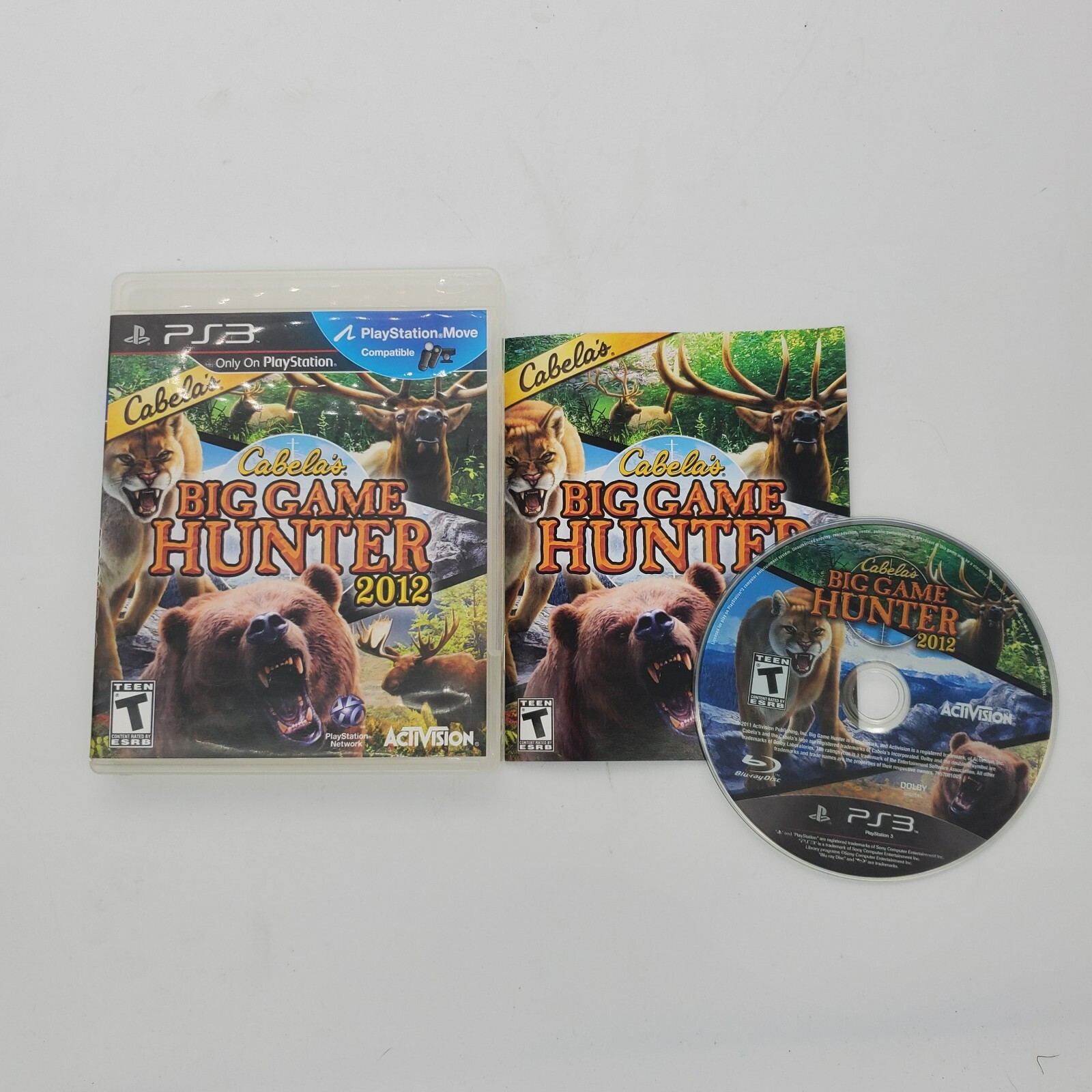 CABELAS BIG GAME HUNTER 2012 PS3 GAME HUNTING SIMULATOR SHOOTER ACTION ADVENTURE
