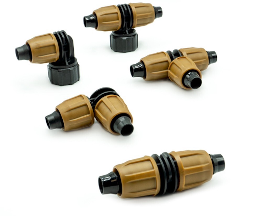 Universal Nut Lock Coupling 1/2 in. Polypropylene Drip Irrigation Fittings New