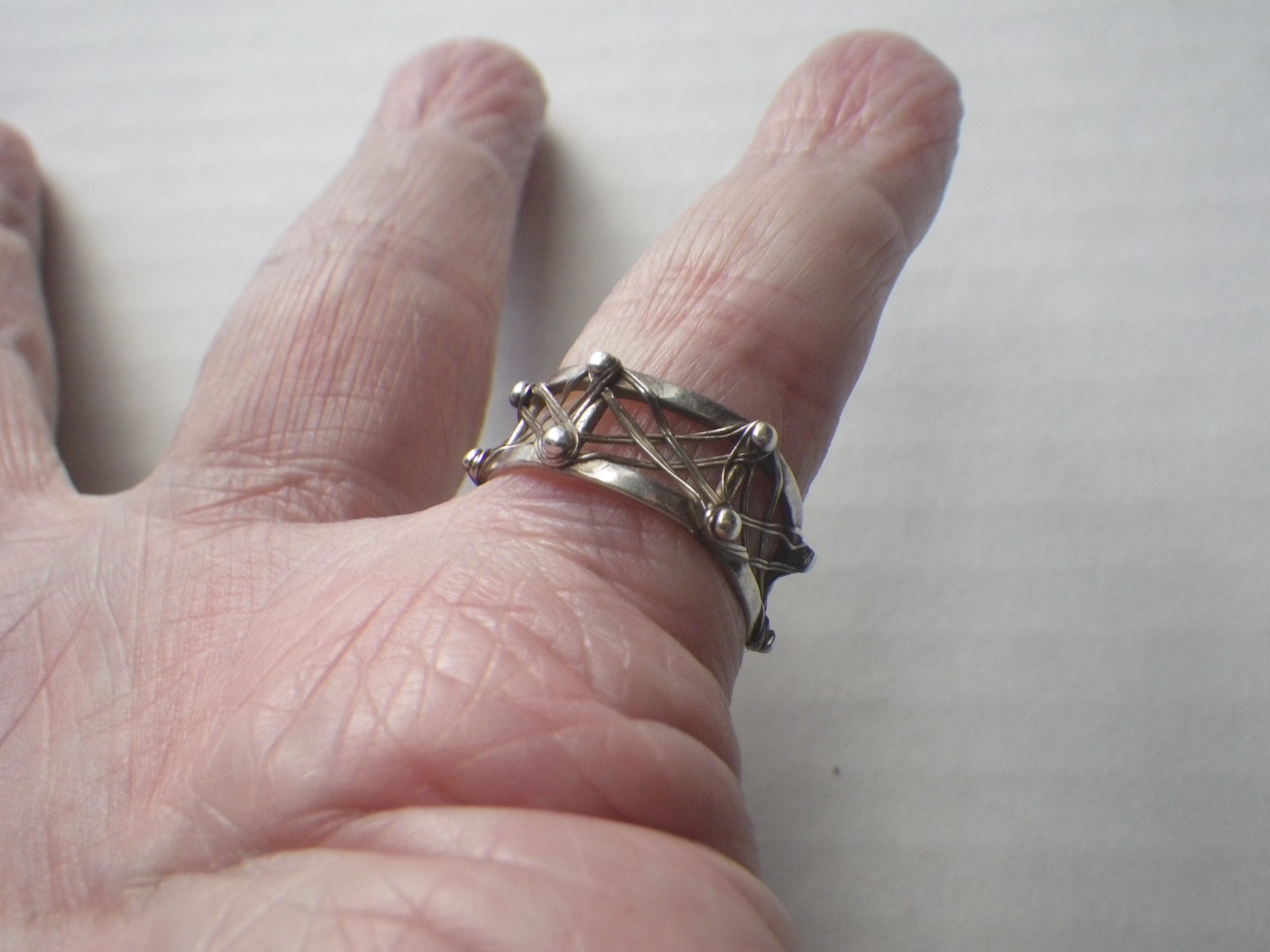 Hand Made Sterling Silver Ring SIZE 8
