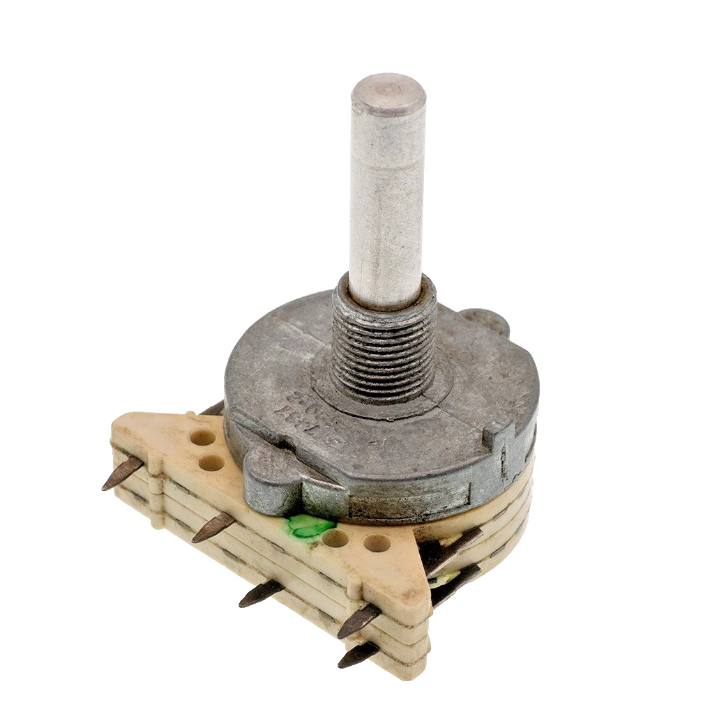 Centralab CTS A32890-2 Rotary Switch, 1377437, 2 Pole 8 Position 22.5 Degree BCD