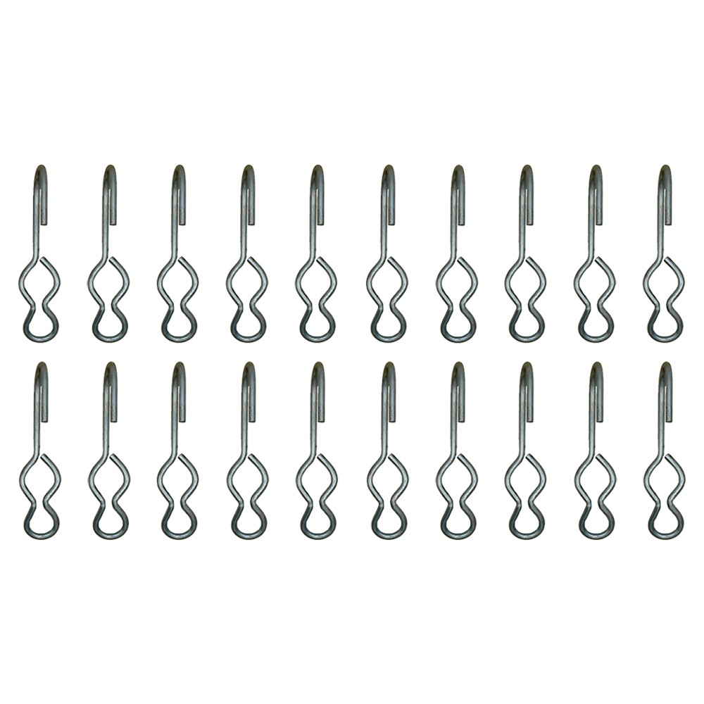 20 SJ Hooks for Rubber Rope Shock Cord Bungee Cord Tarp Strap Tie Down Hook