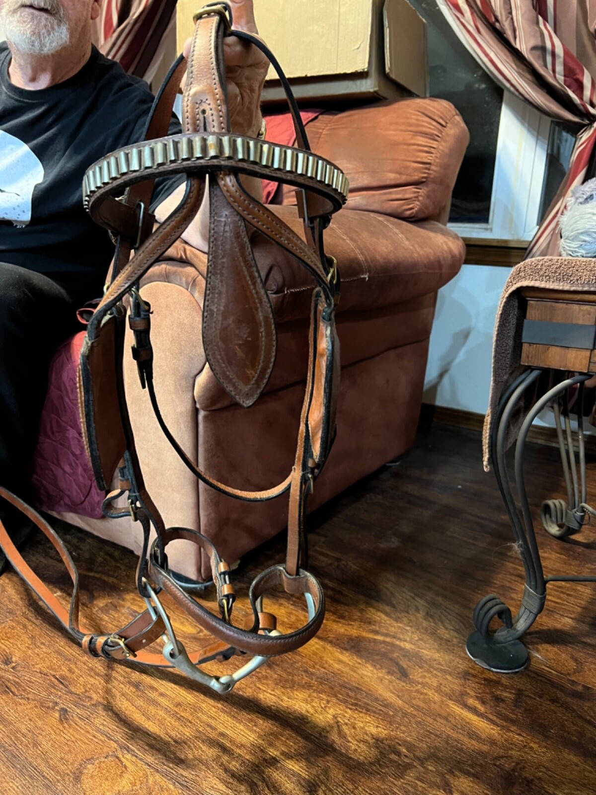 Russet leather harness-large horse size-