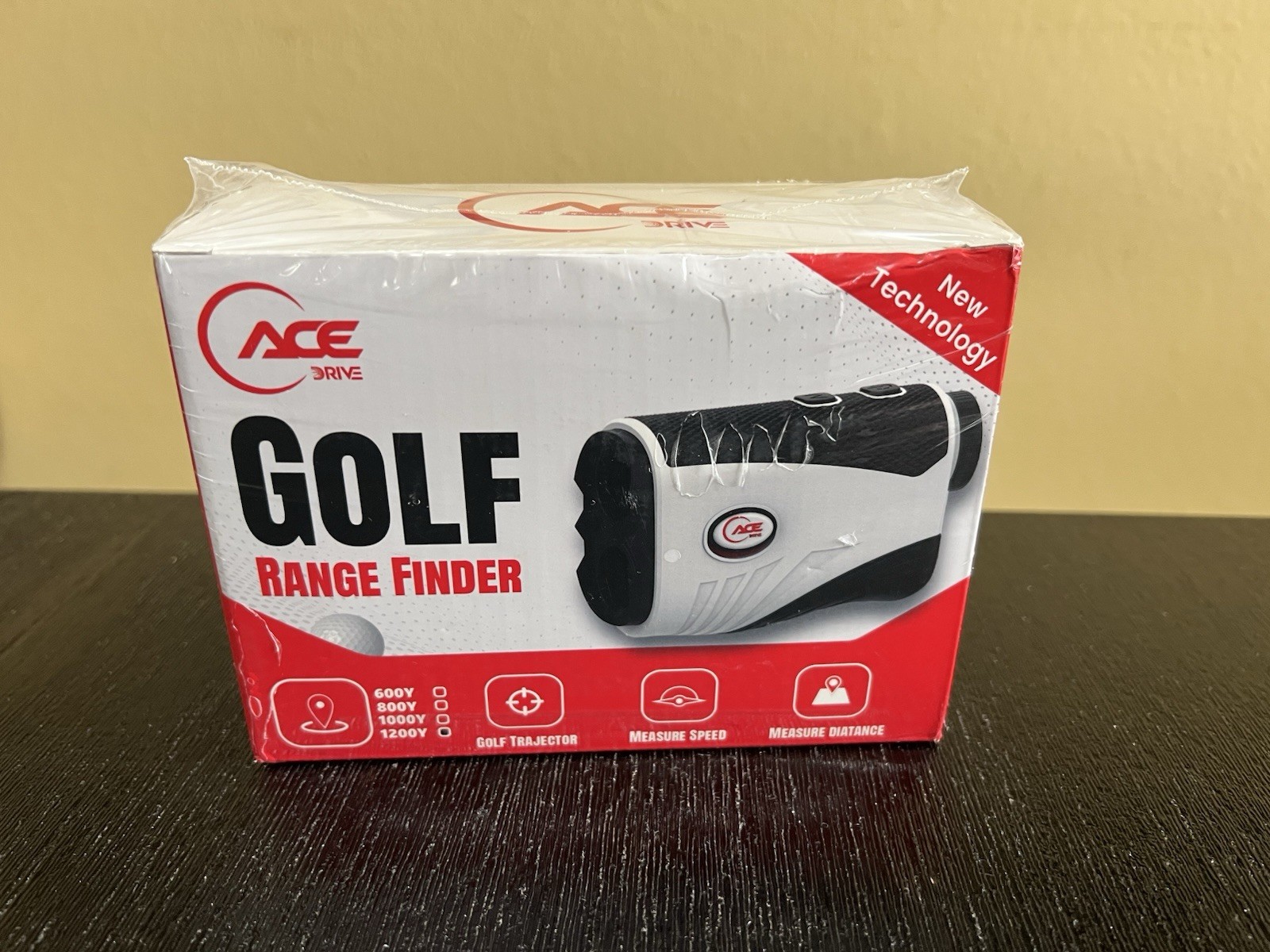 Ace Drive Golf Laser Range Finder With Slope. High Precision. 1200Y. NEW Sealed.