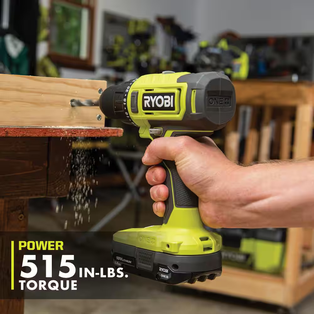 ONE+ 18V Cordless 2-Tool Combo Kit with Drill/Driver, Impact Driver, (2) 1.5 Ah