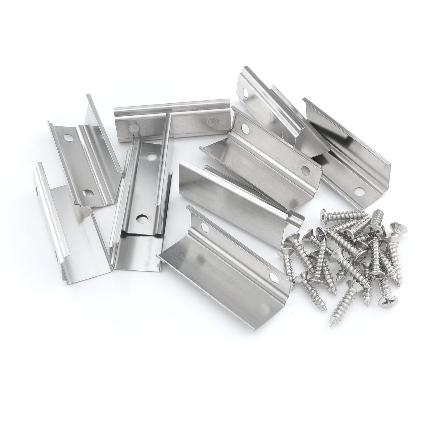V-Shape LED Channel Extension Connectors with Mounting Screws 10 Pack Kit