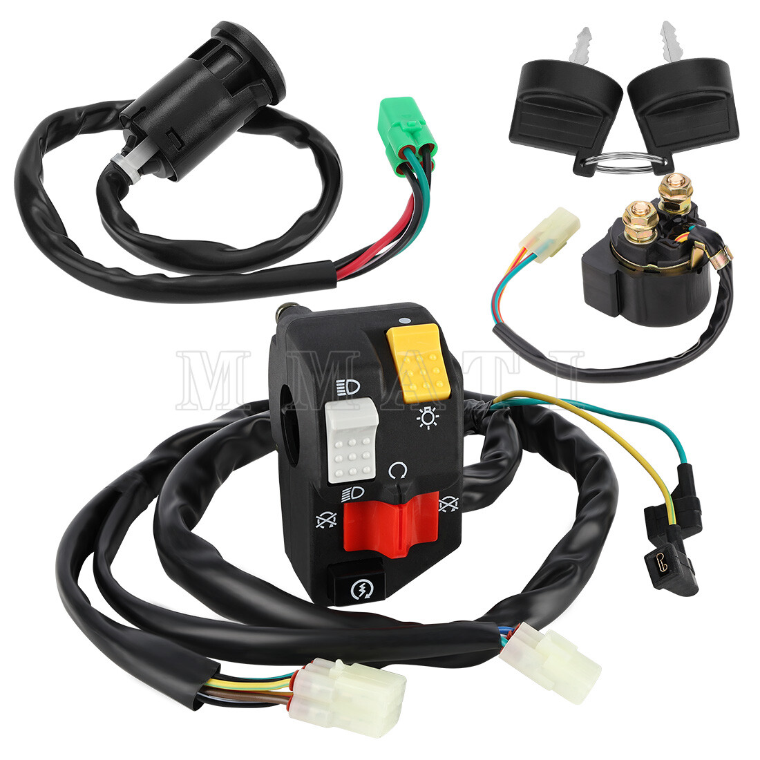 Handlebar Ignition Key Switch w/Starter Relay for Honda TRX450ER 2006-2014