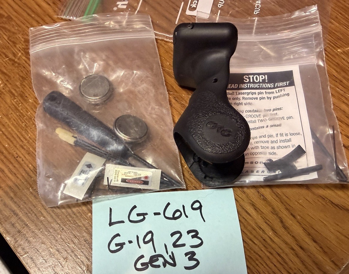 Crimson Trace LG-619 Glock 19 23 Gen 3 Red Laser Sight Grip LG619