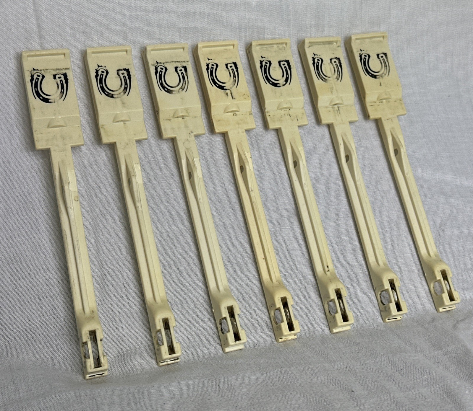 Bally Pinball Machine Horseshoe Drop target Set - Original - Used - 7pc