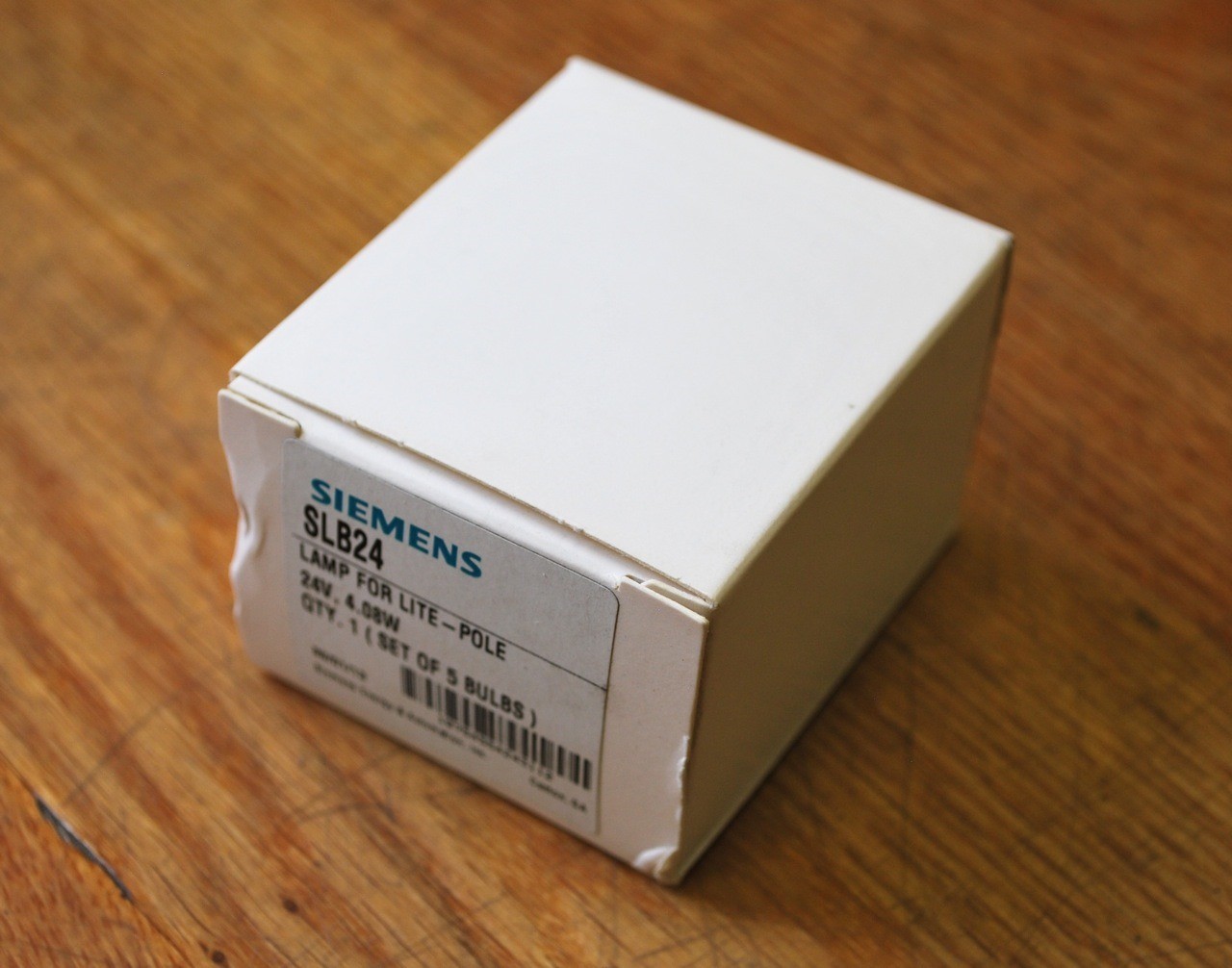Siemens SLB24 Lamp for Lite Pole 24V, 4.08W - Set of 5 Bulbs - NEW