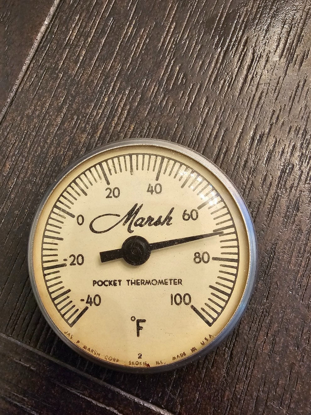 Marsh Precision -40 - 100 degrees refrigeration pocket thermometer Quality BX1