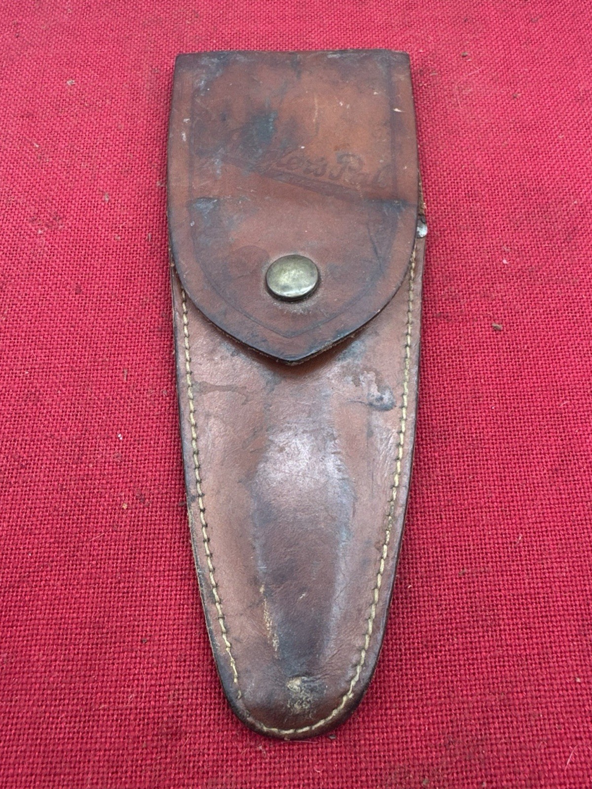Vintage Anglers Pal Pliers Knife Leather Sheath Fishing Sporting