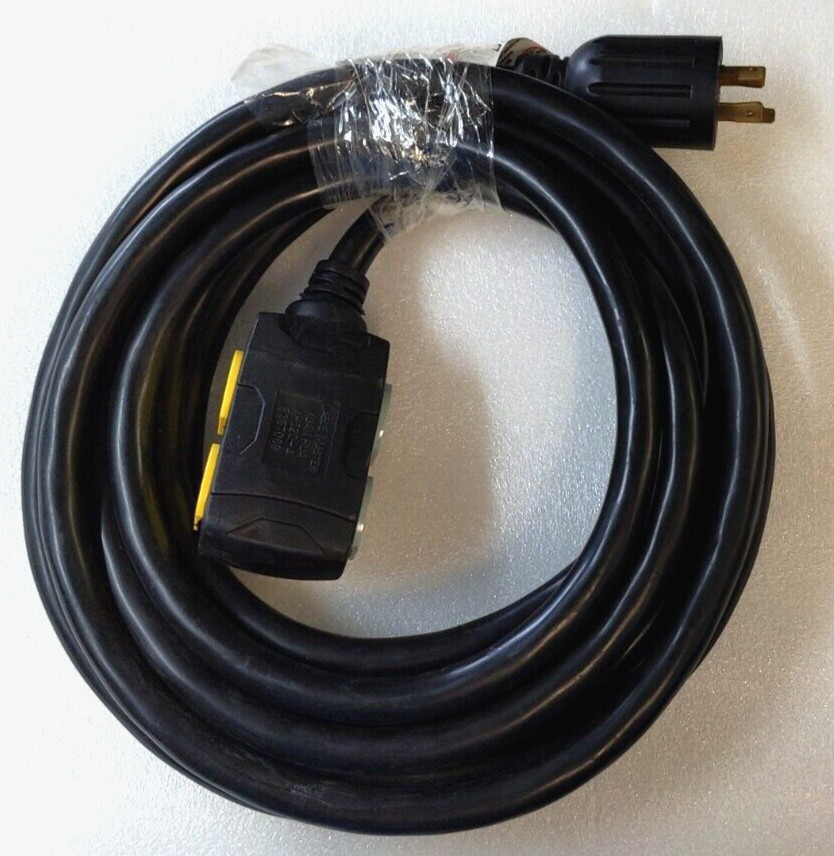 Generator  20 Foot Outlet Cord  4 Prong Power Cable 20Amp, L14-20P to 4*N5-20R