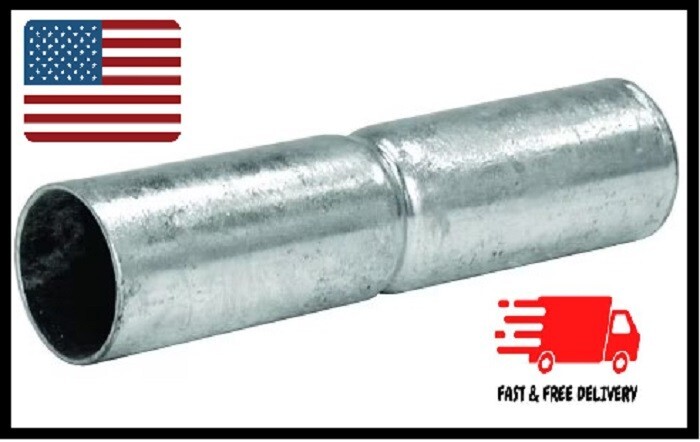 1-3/8 In. X 6 In. Galvanized Steel Chain Link Fence Top Rail Sleeve