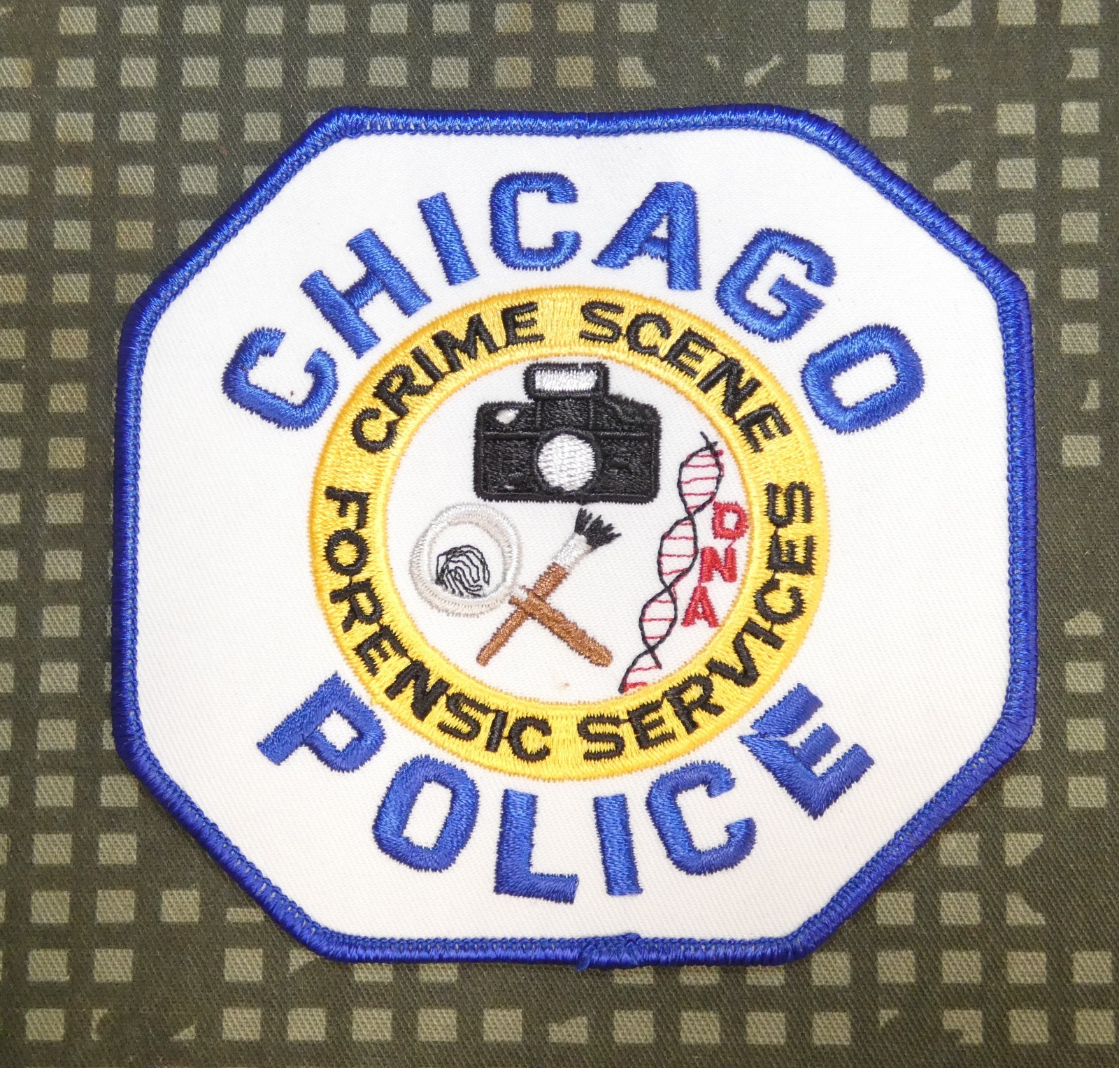 Vintage Chicago Police Department Crime Scene Forensic Services Patch (Illinois)