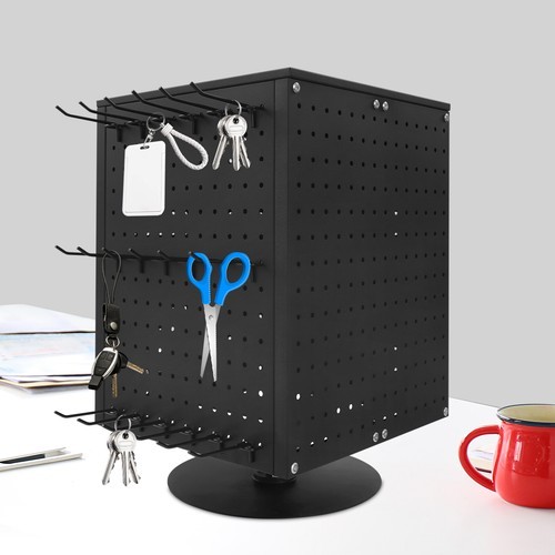 Pegboard Rotating Display Stand 4 Sided Spinning Peg Board Display Peg Board USA