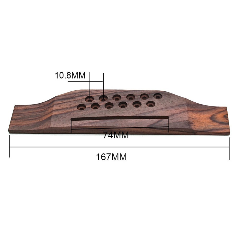 Restore Your Guitar's Glory Replace with a Rosewood Bridge for 12 String